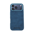 PROTARA Alcantara iPhone 17 Pro case - Ocean Voyage Blue