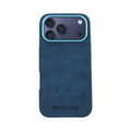 PROTARA Alcantara iPhone 17 Pro Max Hülle – Ozeanblau
