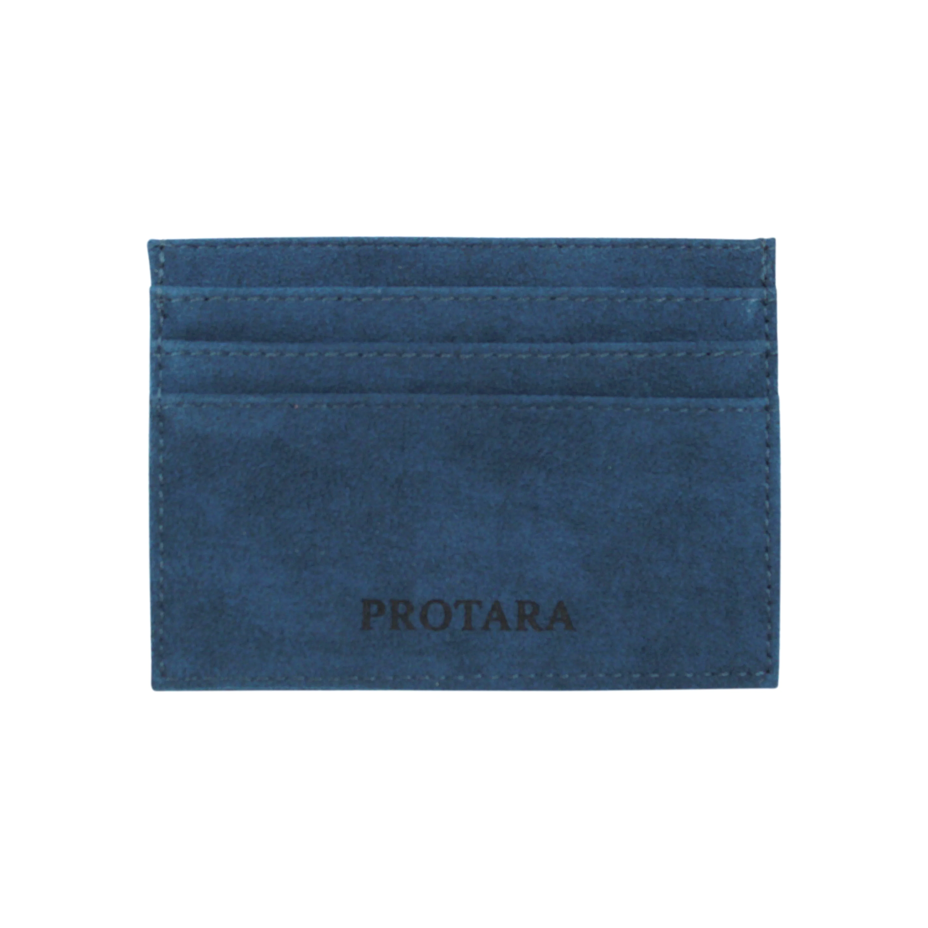 PROTARA Alcantara Card Holder - Ocean Voyage Blue