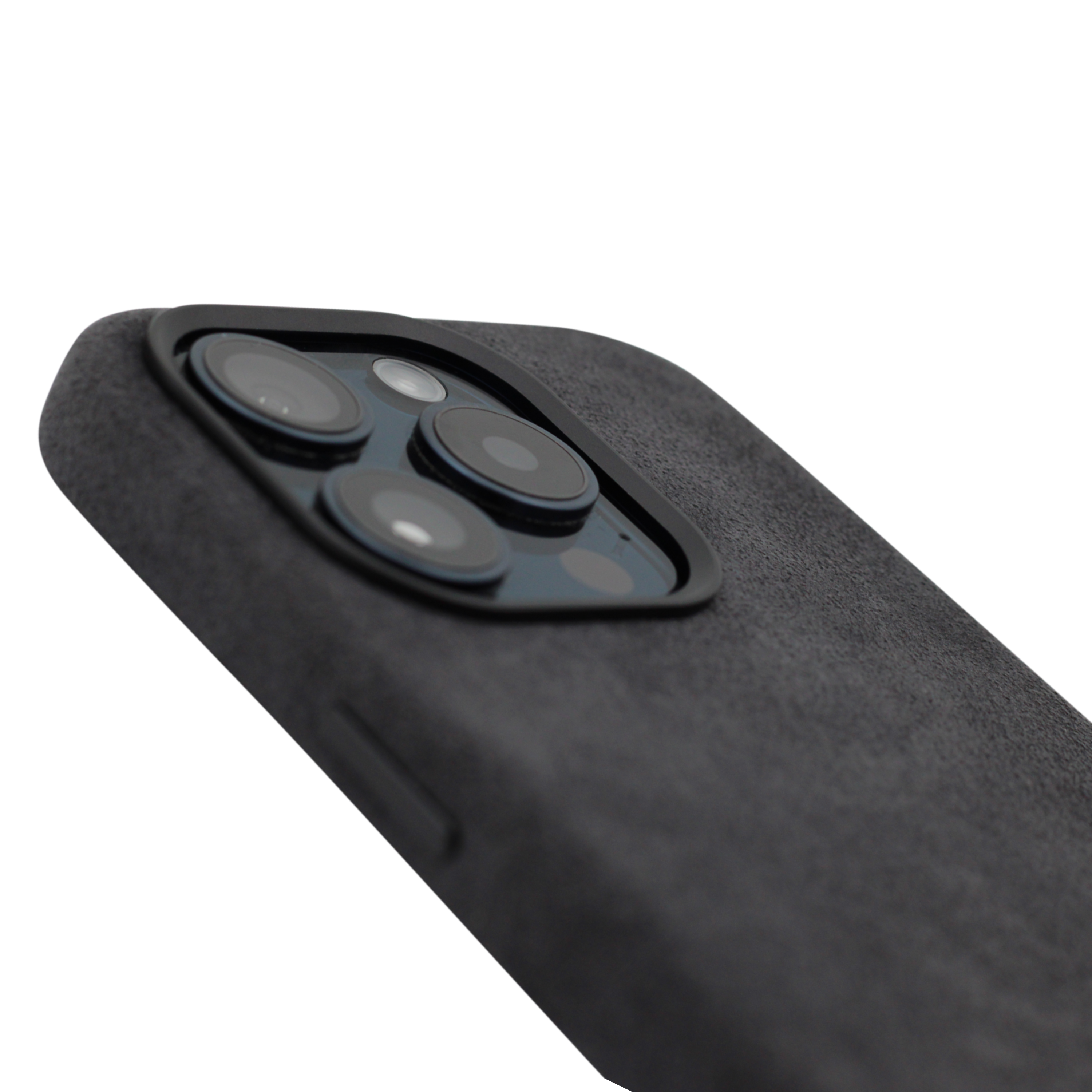 PROTARA Alcantara iPhone 14 Pro deksel - Midnight Jet Black