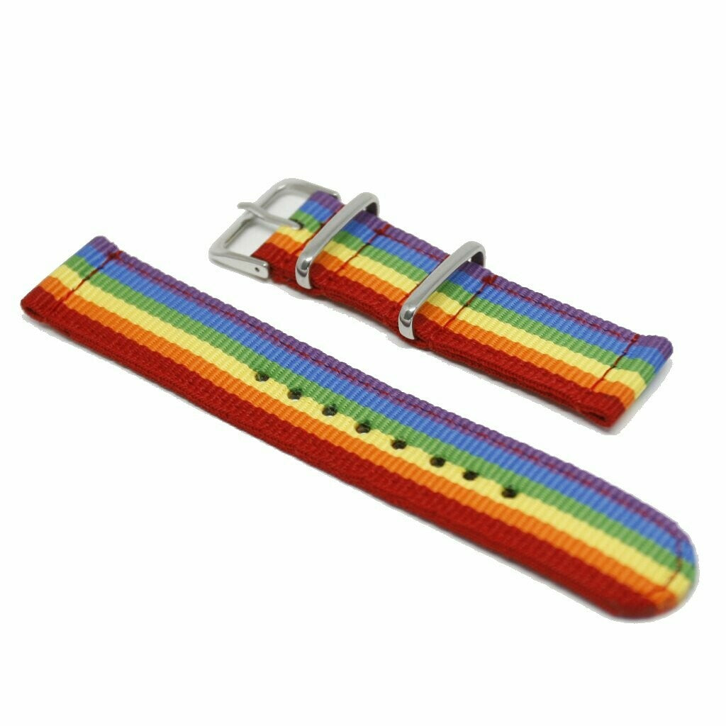 Nylon strap 2-piece Rainbow / Pride