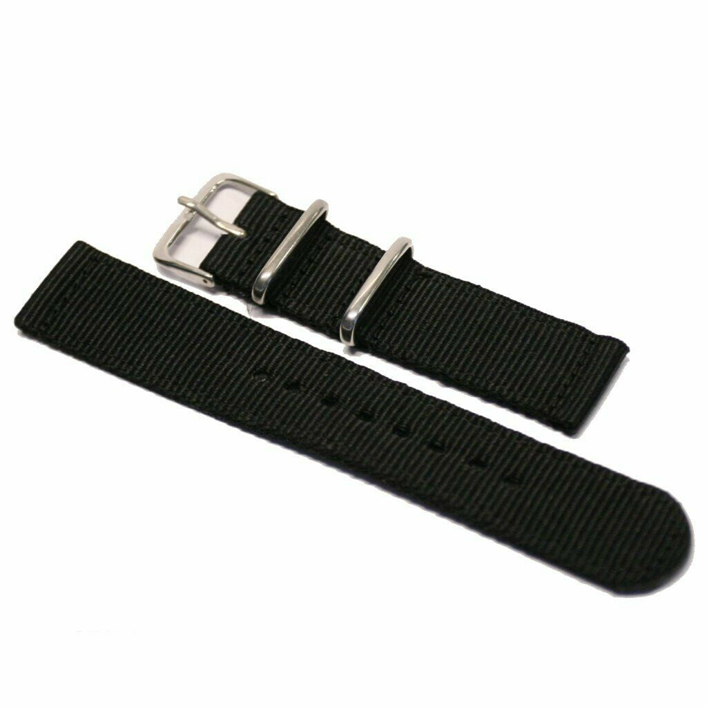 Nylon strap 2-piece Black
