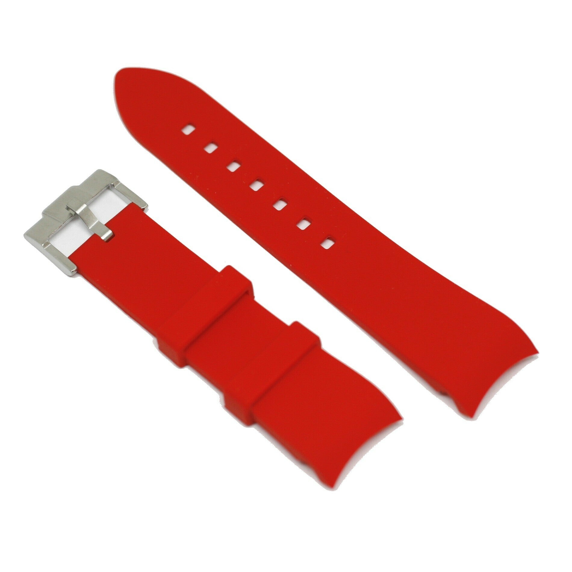 Rubber Strap Curved Red