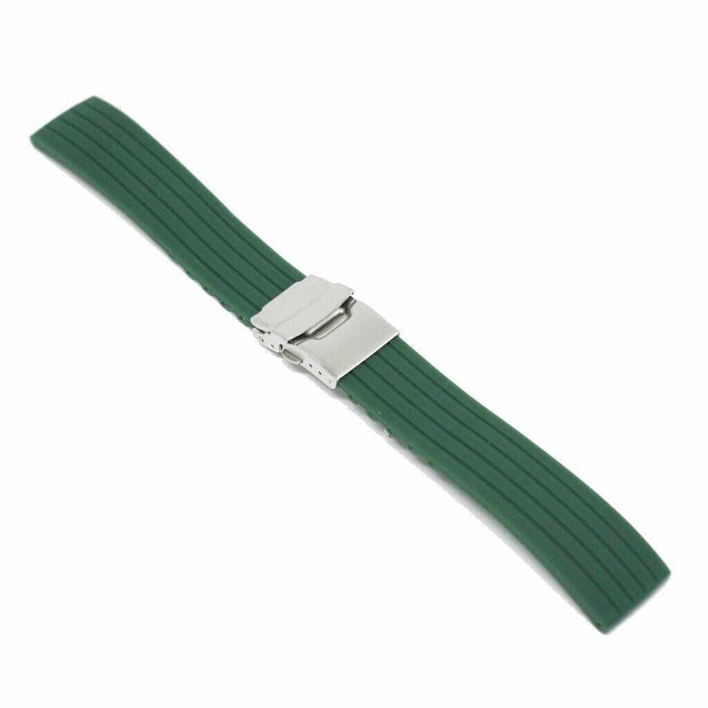 Watch Strap Rubber Green