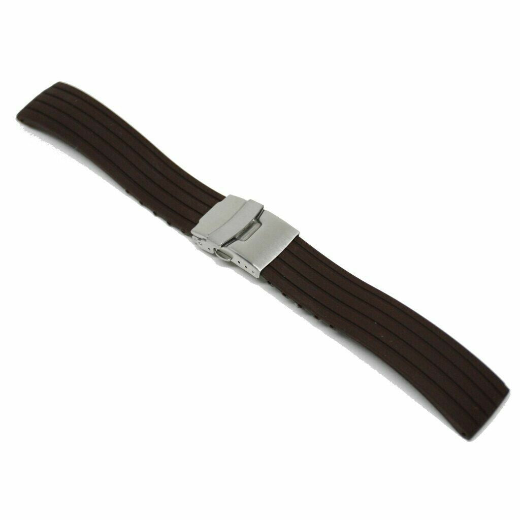 Watch Strap Rubber Brown