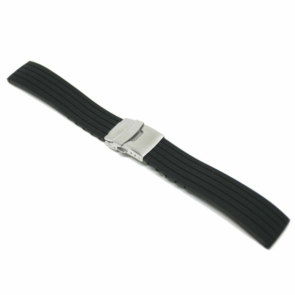 Watch Strap Rubber Black