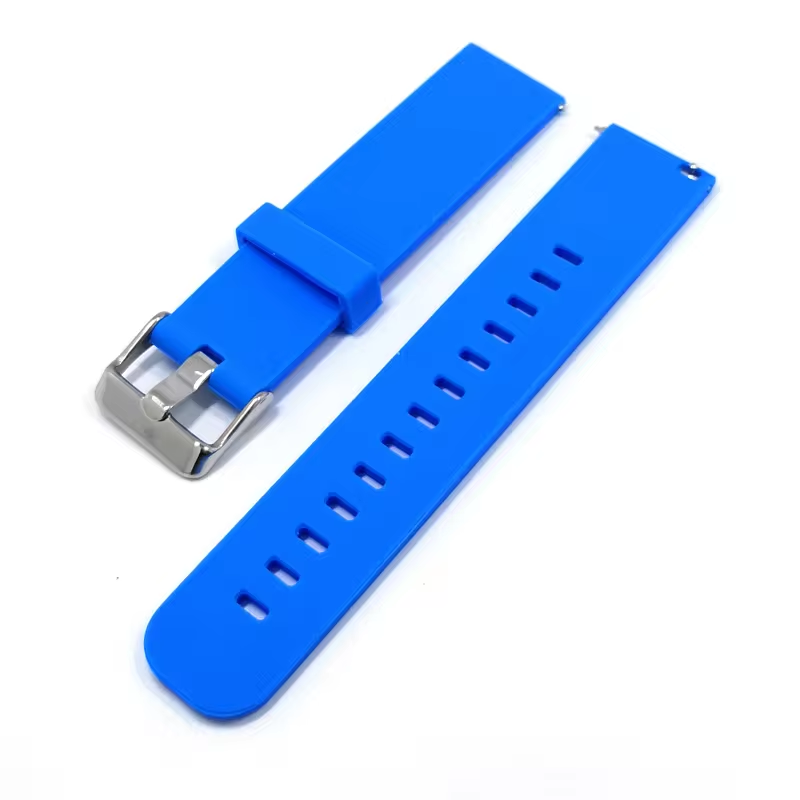 Watch strap Rubber Blue 2-piece