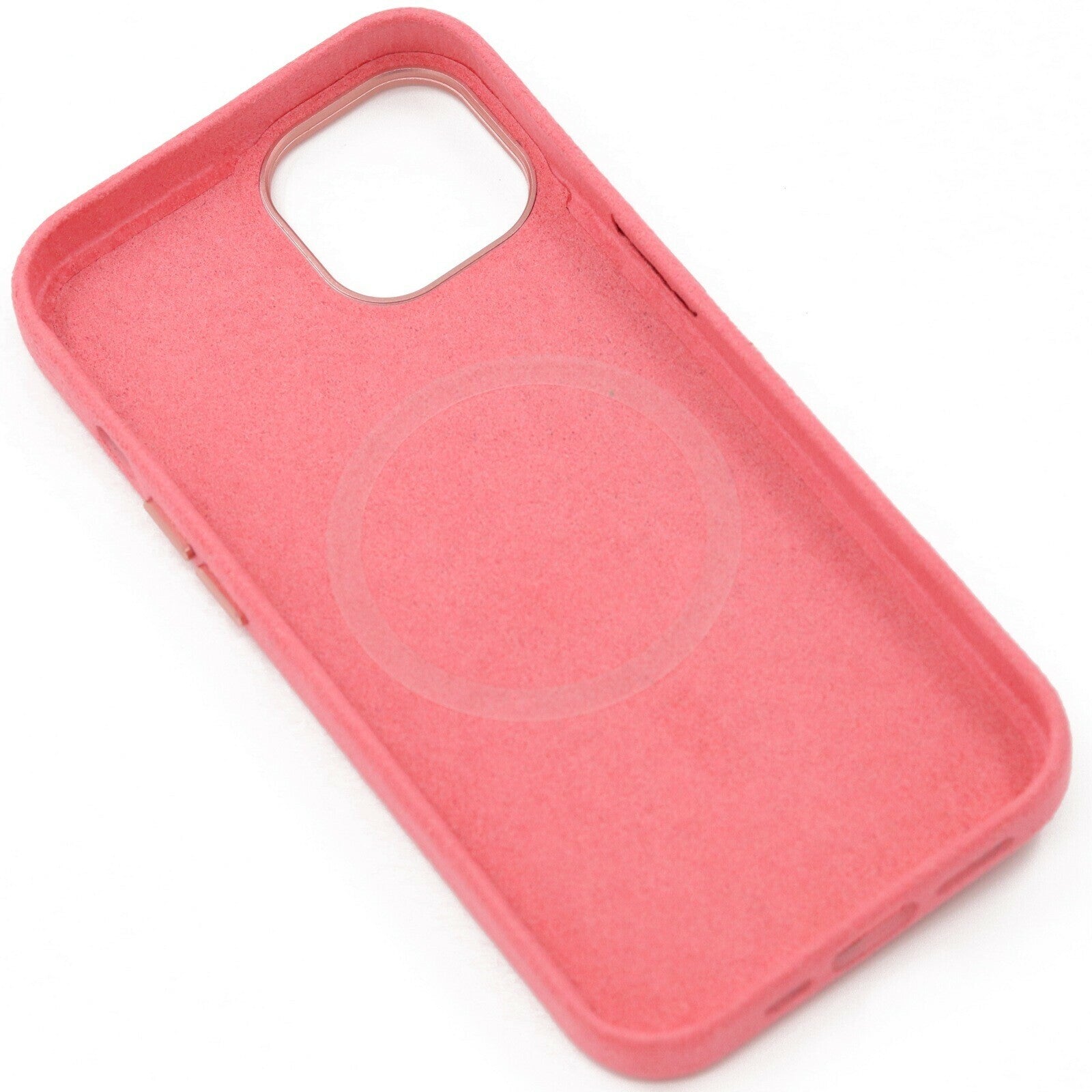 iPhone 14 Alcantara Magsafe deksel Rosa