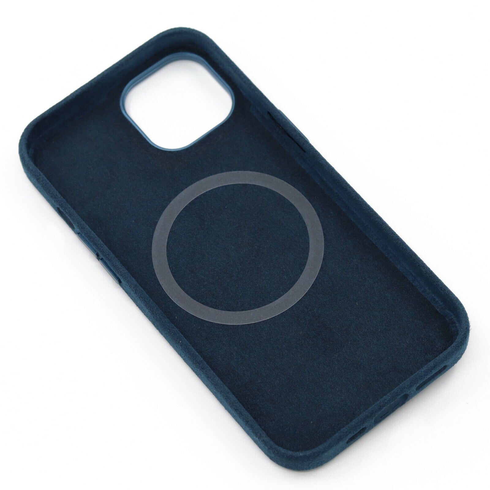 iPhone 14 Alcantara Magsafe deksel blå