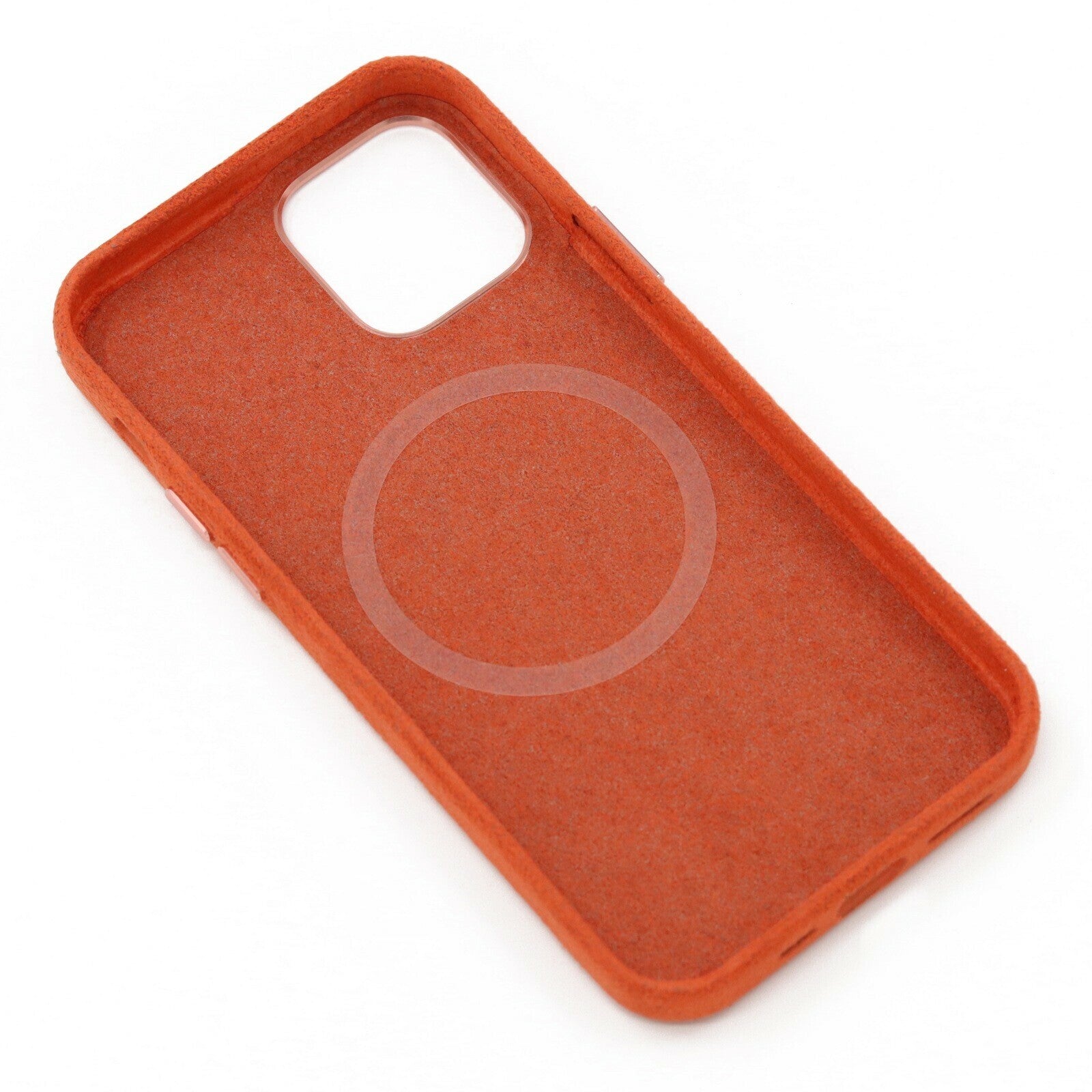 iPhone 12/12 Pro Alcantara Magsafe deksel oransje