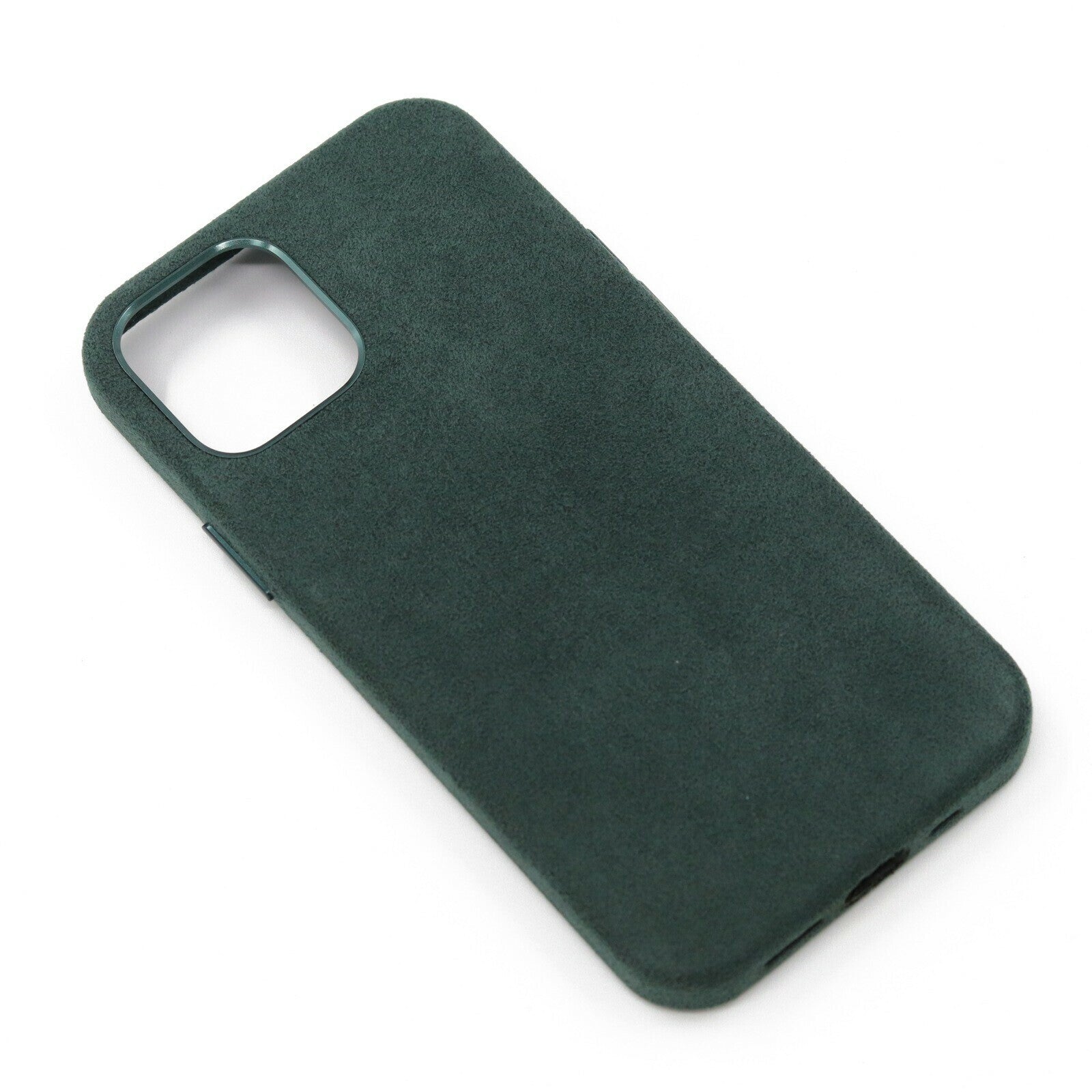 iPhone 12/12 Pro Alcantara Magsafe deksel mørkegrønn