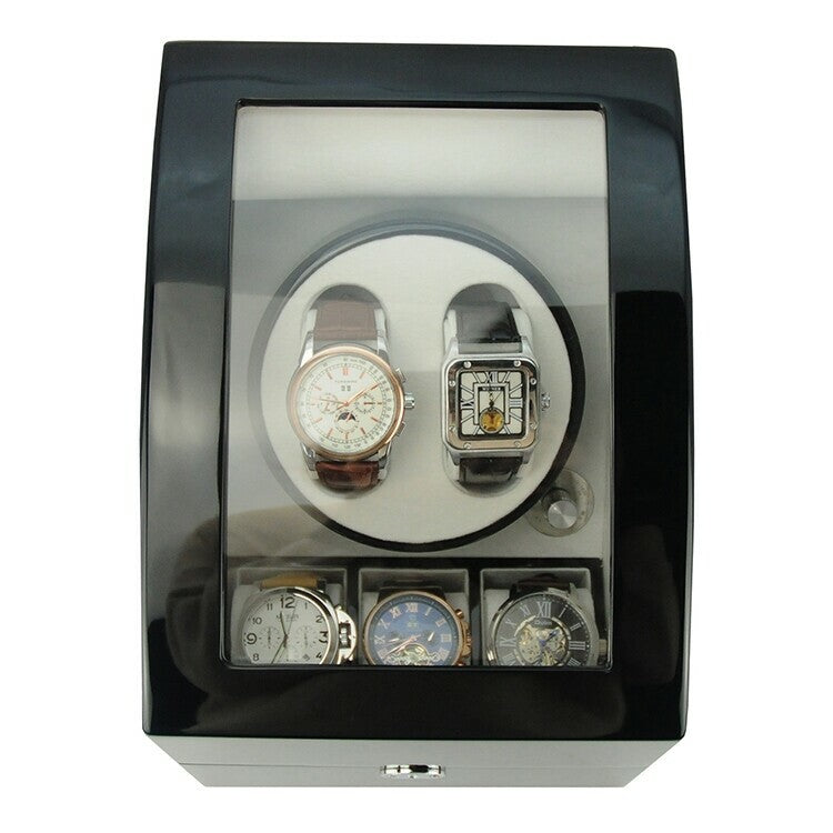 Watch Winder for 2+3 watches Black