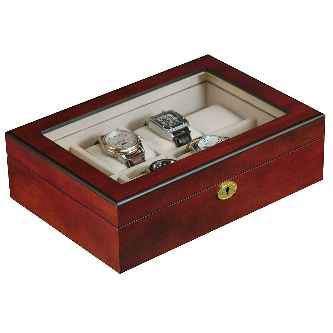 Wooden watch box for 8 watches