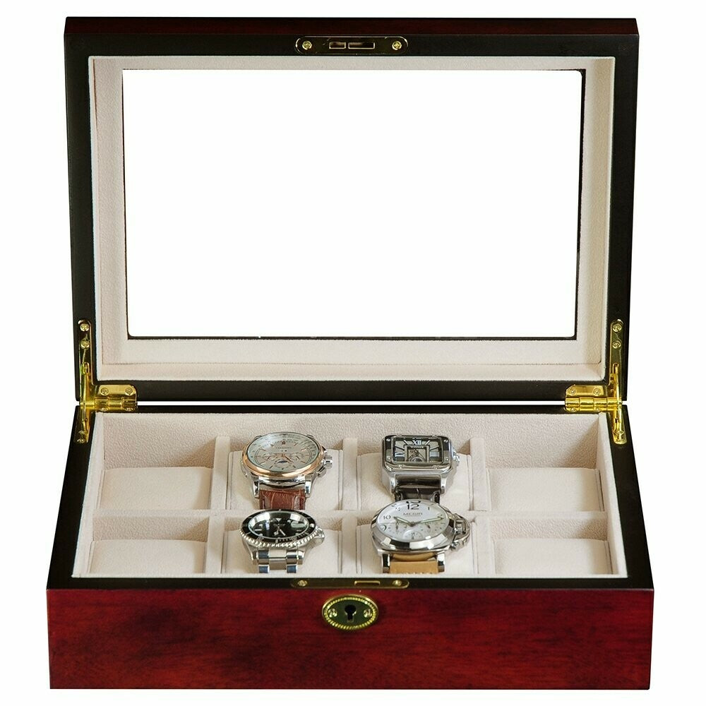 Wooden watch box for 8 watches