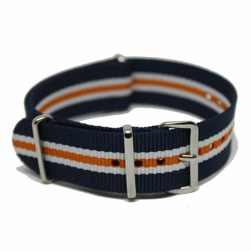 NATO Strap 19MM Blue/white/orange