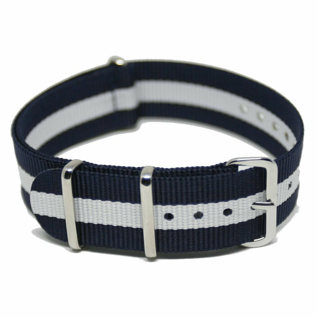 NATO Strap Blue/white