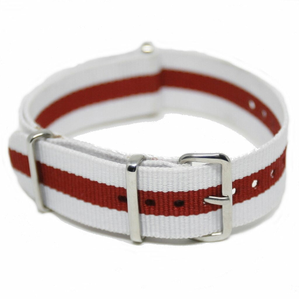 NATO Strap White/Red