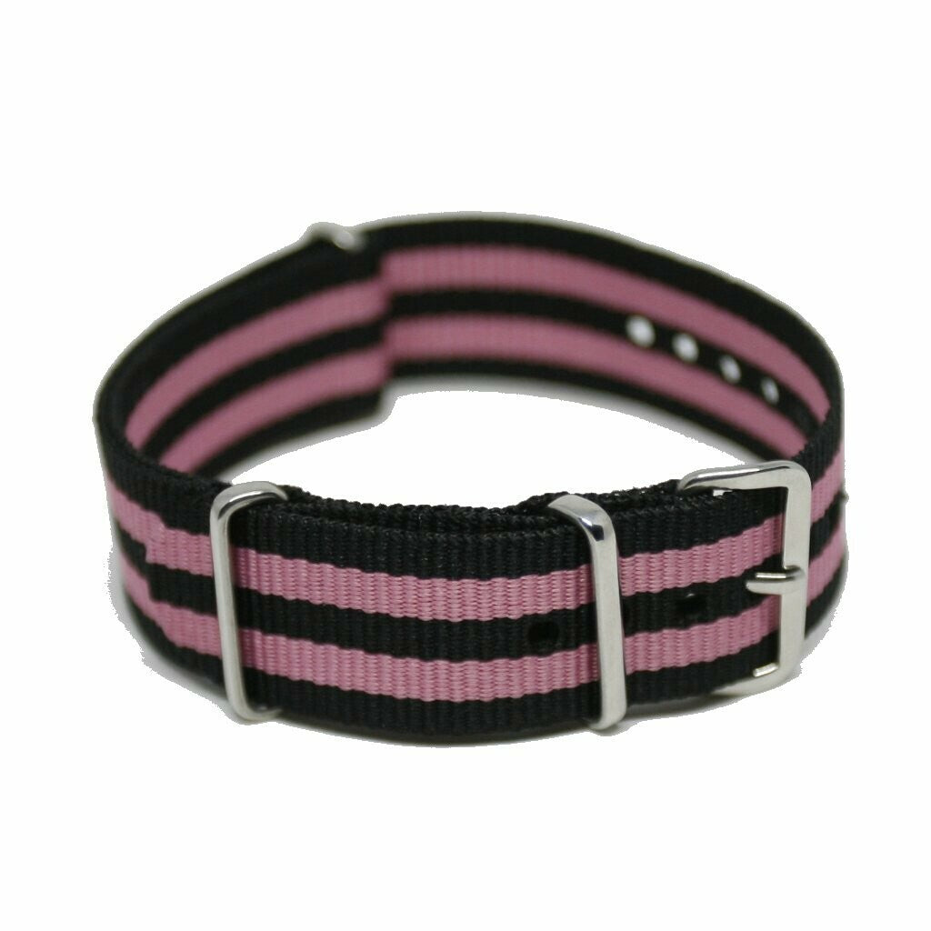 NATO Strap 18MM Black/pink