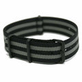 NATO-Armband PVD Schwarz/Grau
