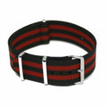 NATO Strap 20MM Black/red Stripe