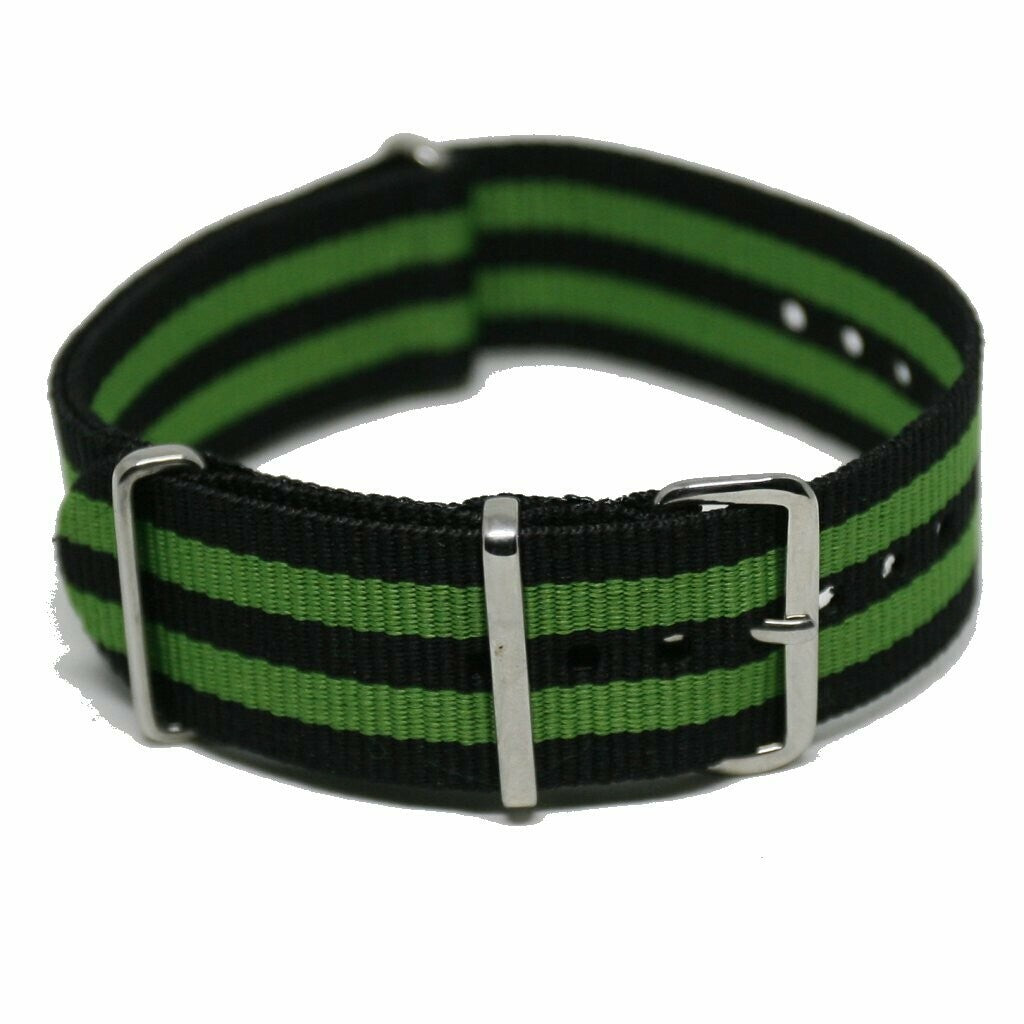 NATO Strap 24MM Black/green