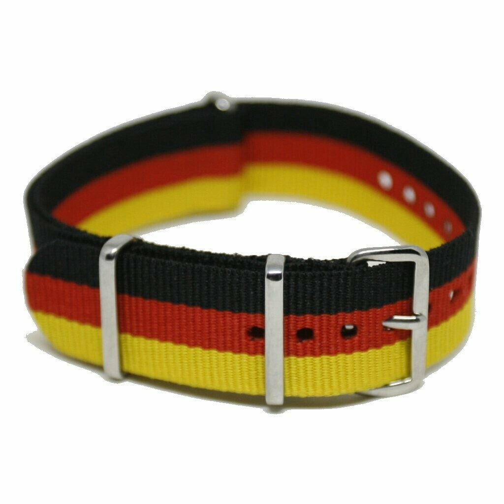 NATO Strap 20MM Black/Red/Yellow (Germany)