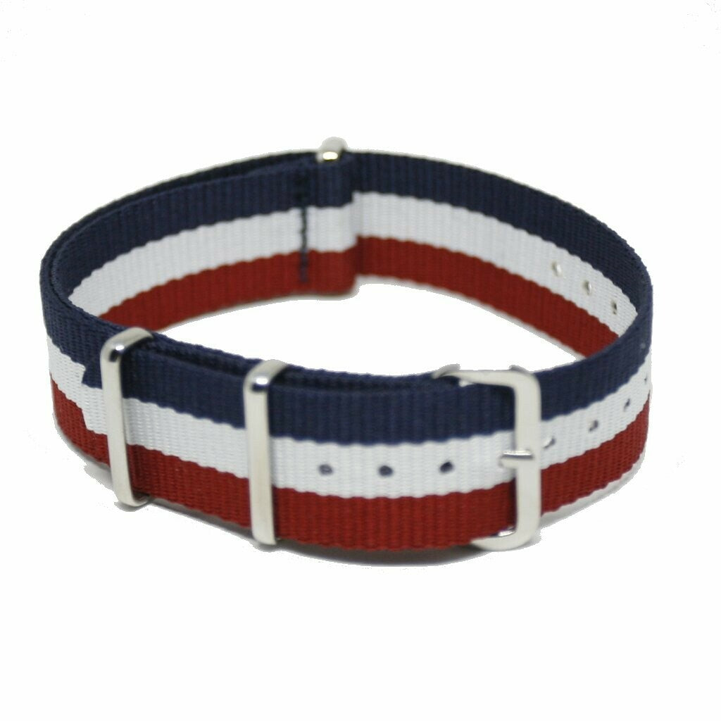 NATO Strap Red/white/blue