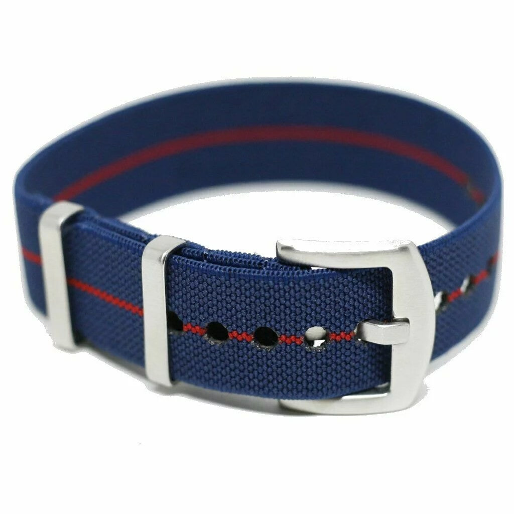 Elastic Single Pass Strap Blue/red