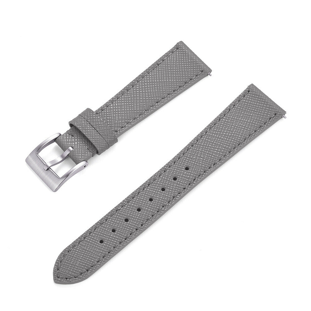 Saffiano Leather Strap Grey