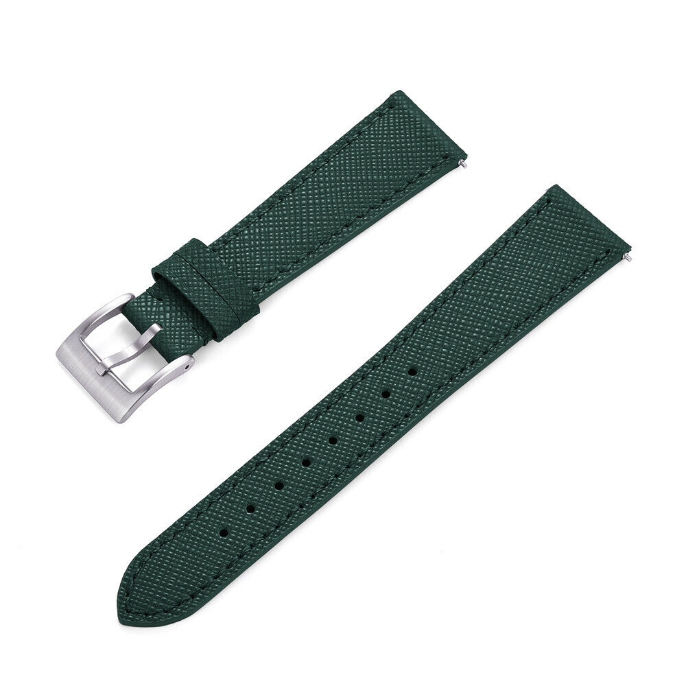 Saffiano Leather Strap Green