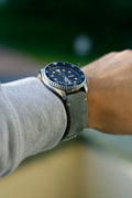 Wildlederarmband 22 mm Grau