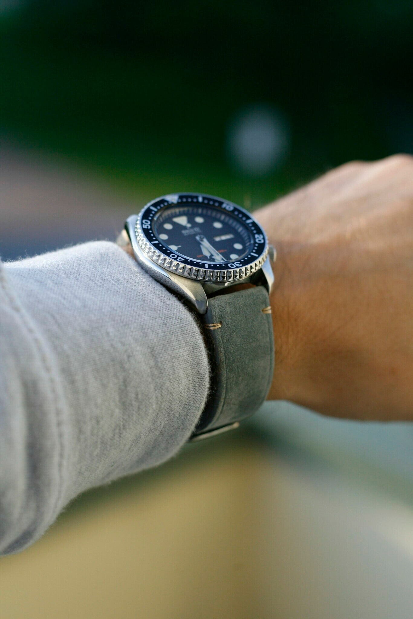 Suede Strap 22MM Grey