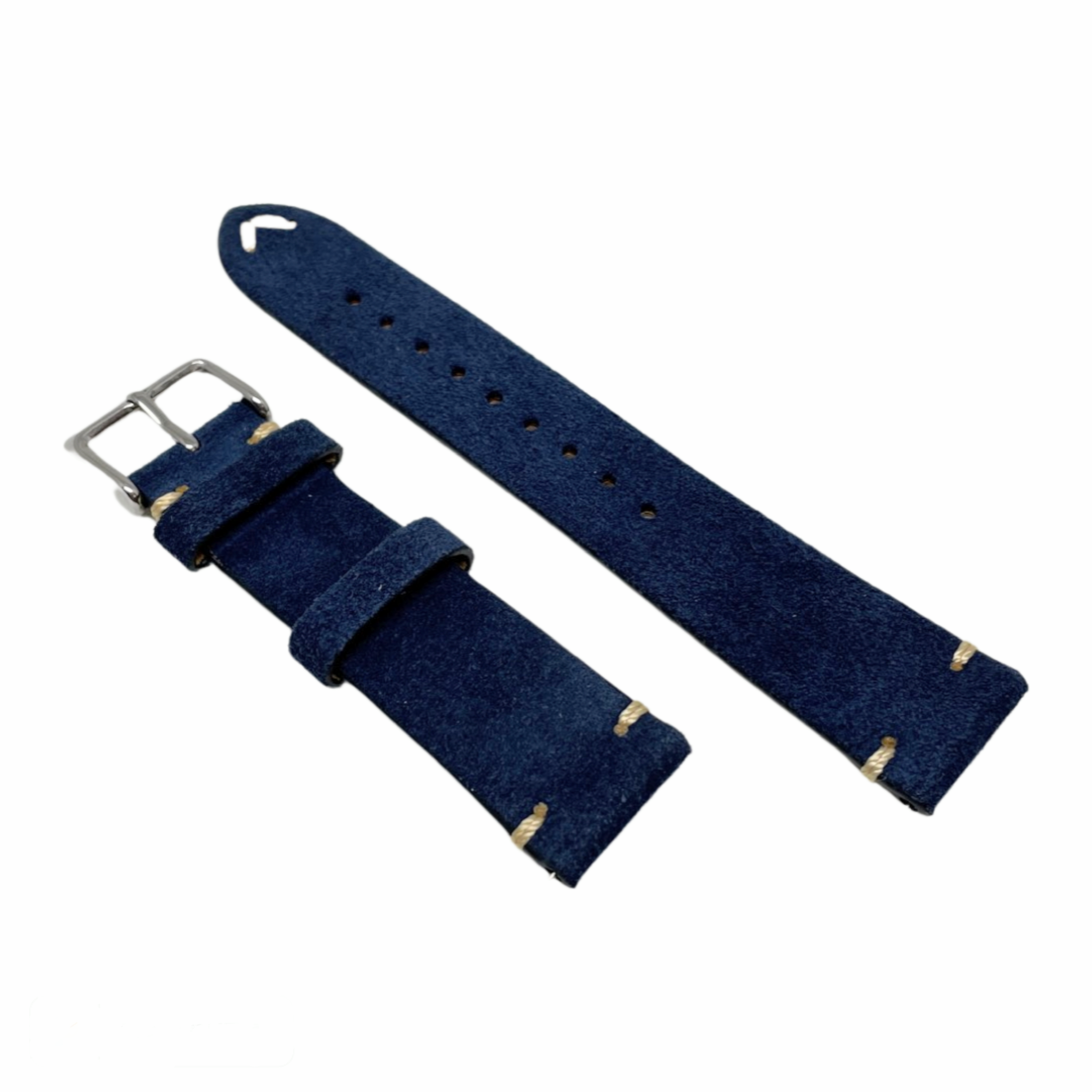 Suede Leather Strap Blue