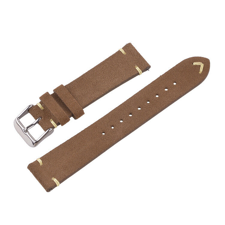 Suede Leather Strap Dark brown