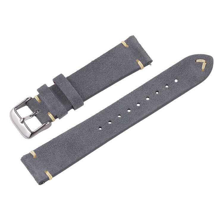 Suede Leather Strap Grey