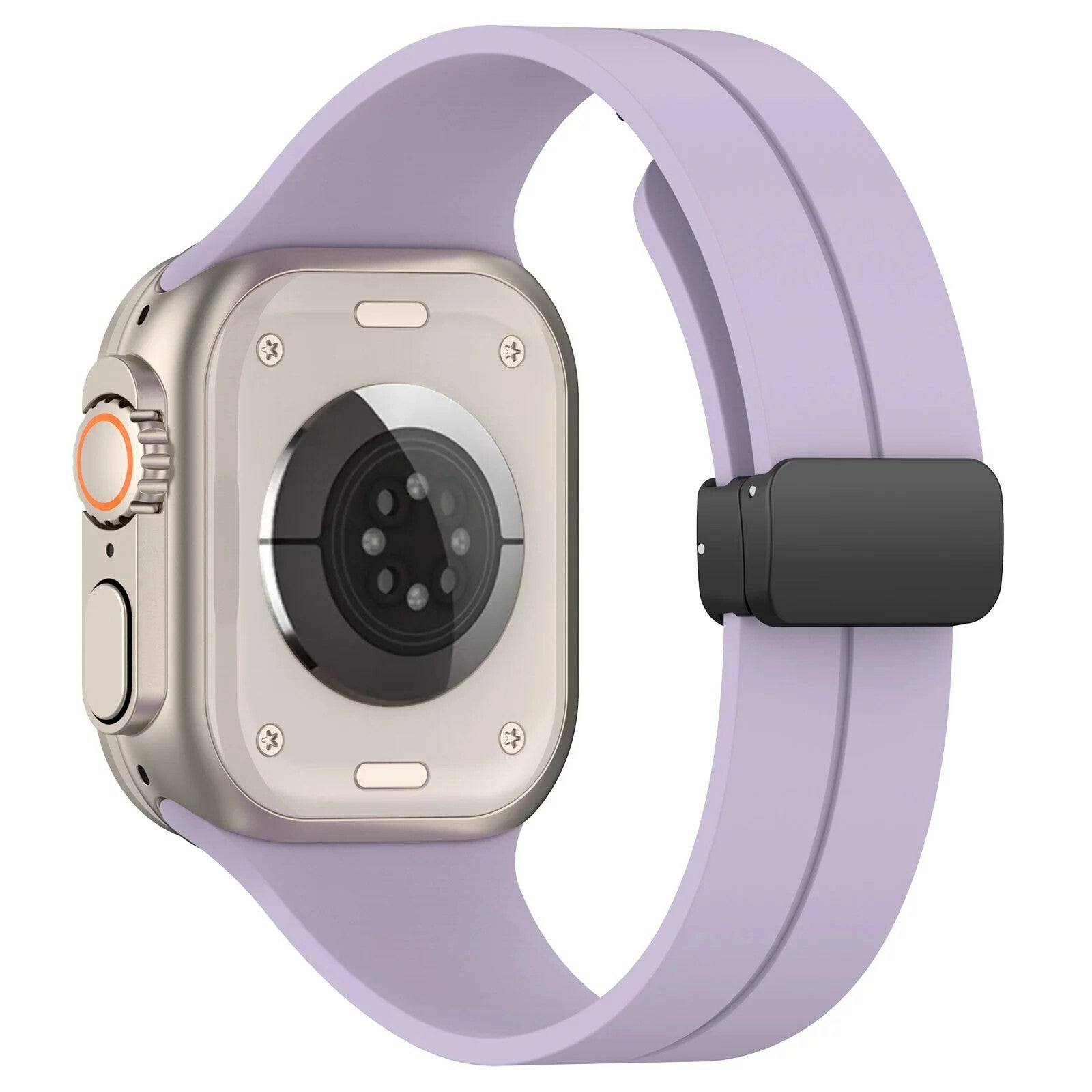 Rubber strap for Apple Watch Black 38/40/41mm Purple