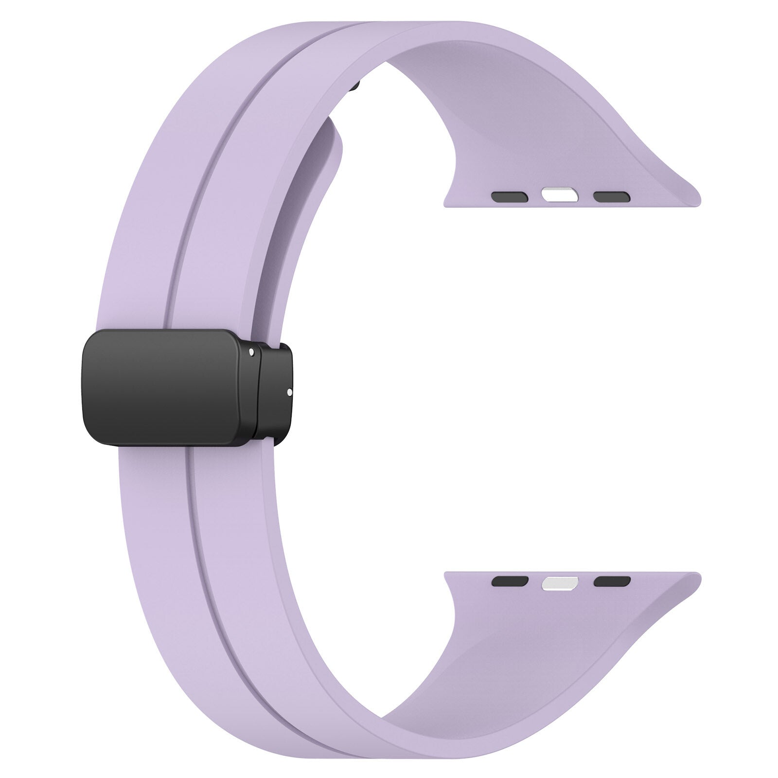 Rubber strap for Apple Watch Black 38/40/41mm Purple