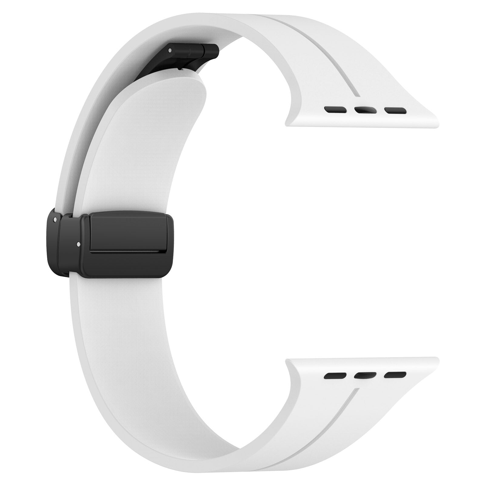 Rubber strap for Apple Watch Black 42/44/49mm White