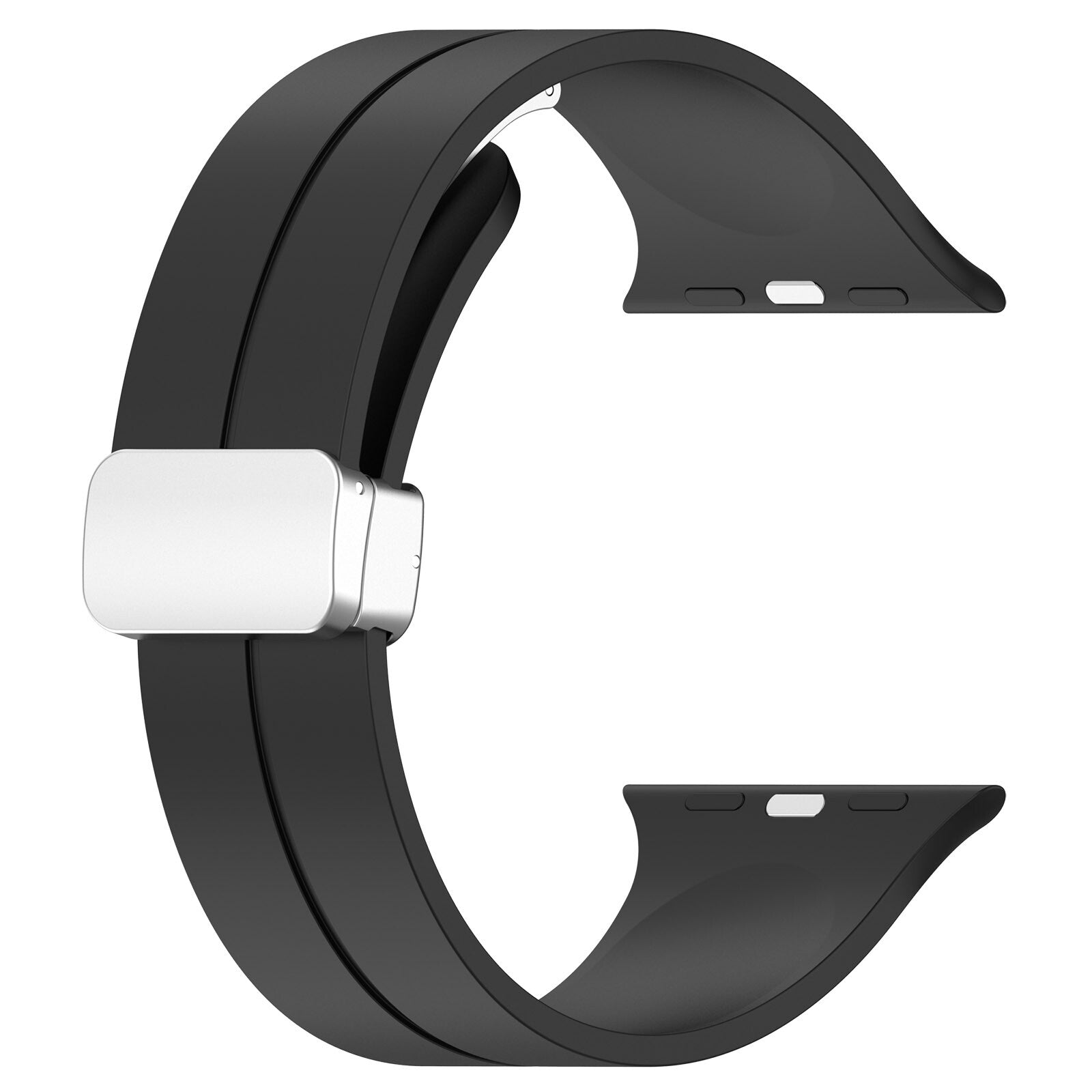 Rubber strap for Apple Watch Steel 38/40/41mm Black