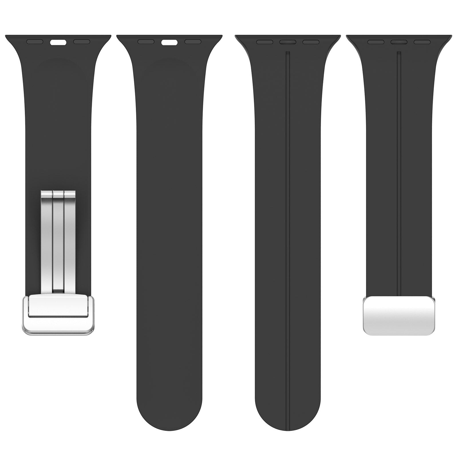 Rubber strap for Apple Watch Steel 38/40/41mm Black