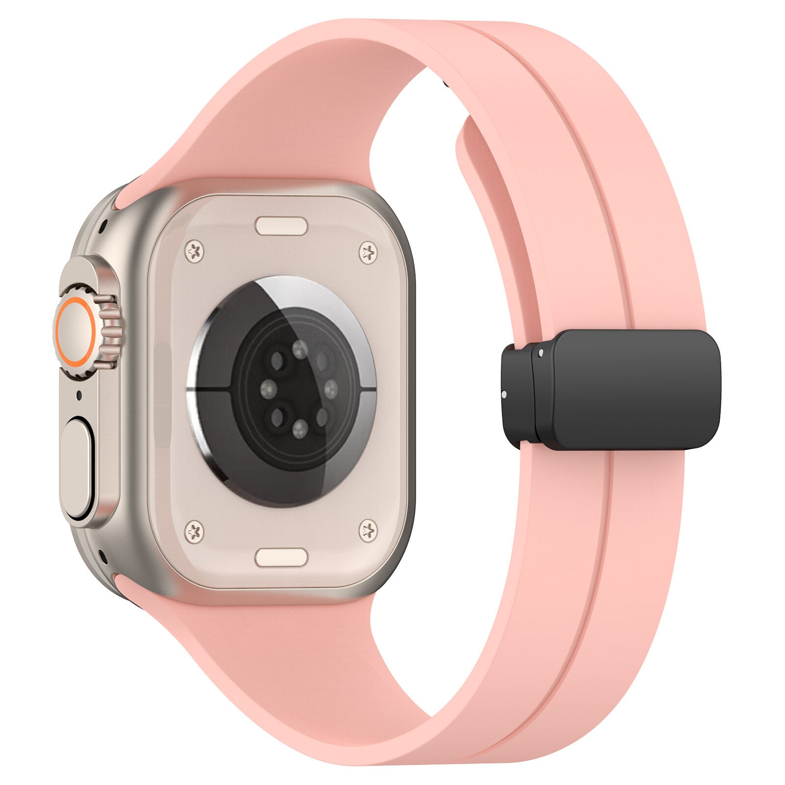 Rubber strap for Apple Watch Black 38/40/41mm Pink