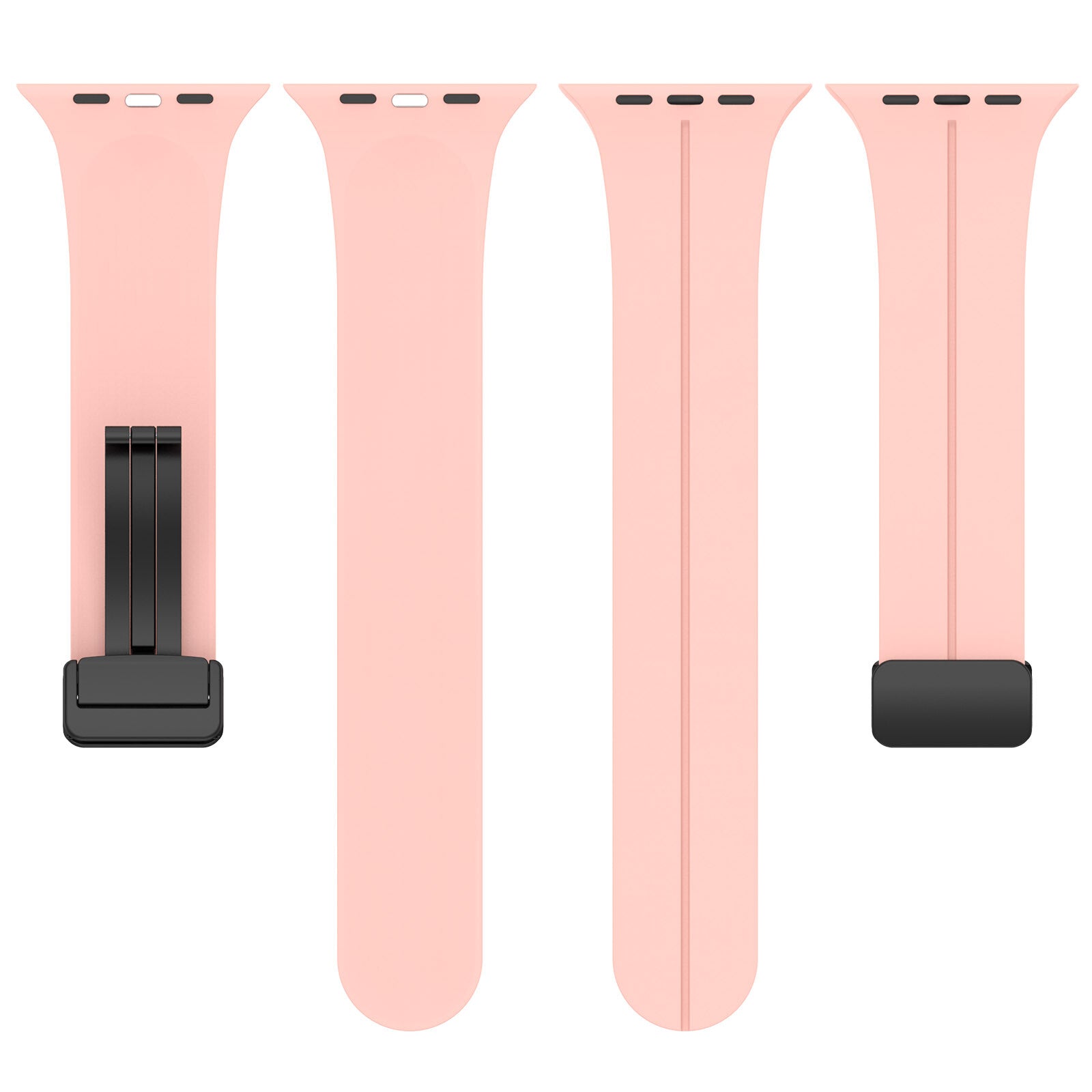 Rubber strap for Apple Watch Black 38/40/41mm Pink