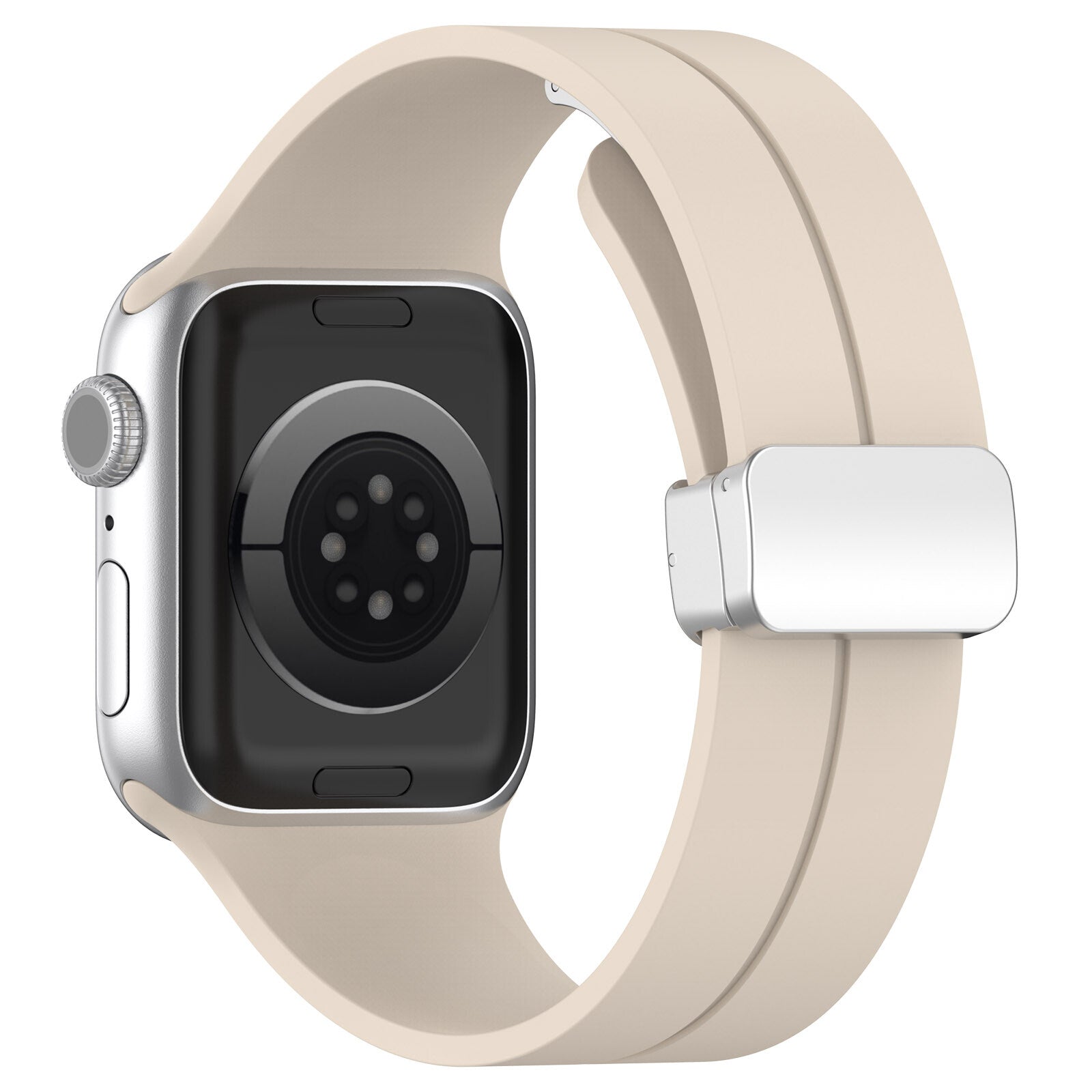 Rubber strap for Apple Watch Steel 38/40/41mm Beige