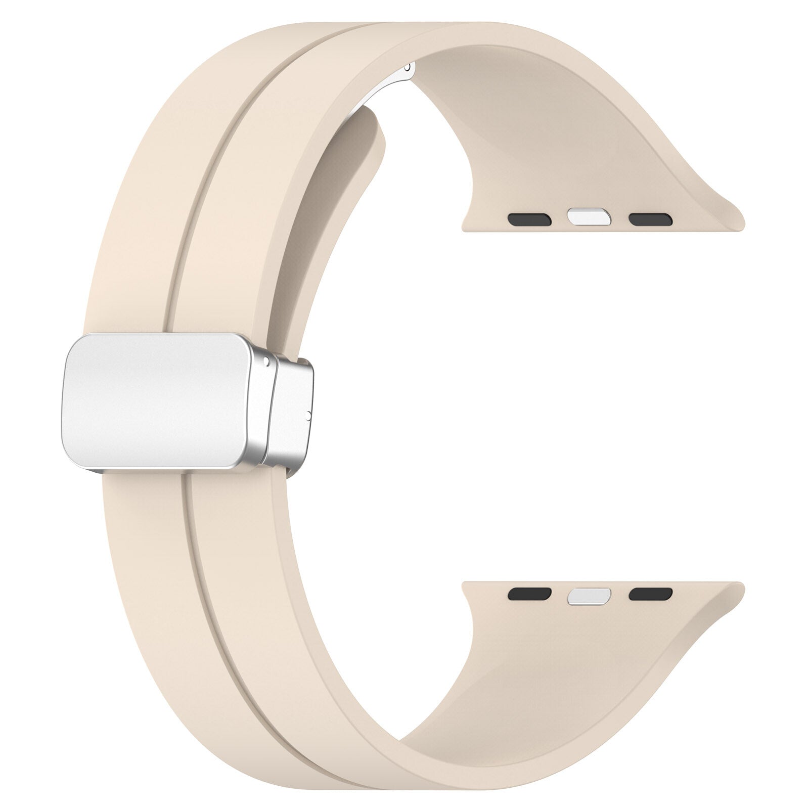 Rubber strap for Apple Watch Steel 38/40/41mm Beige