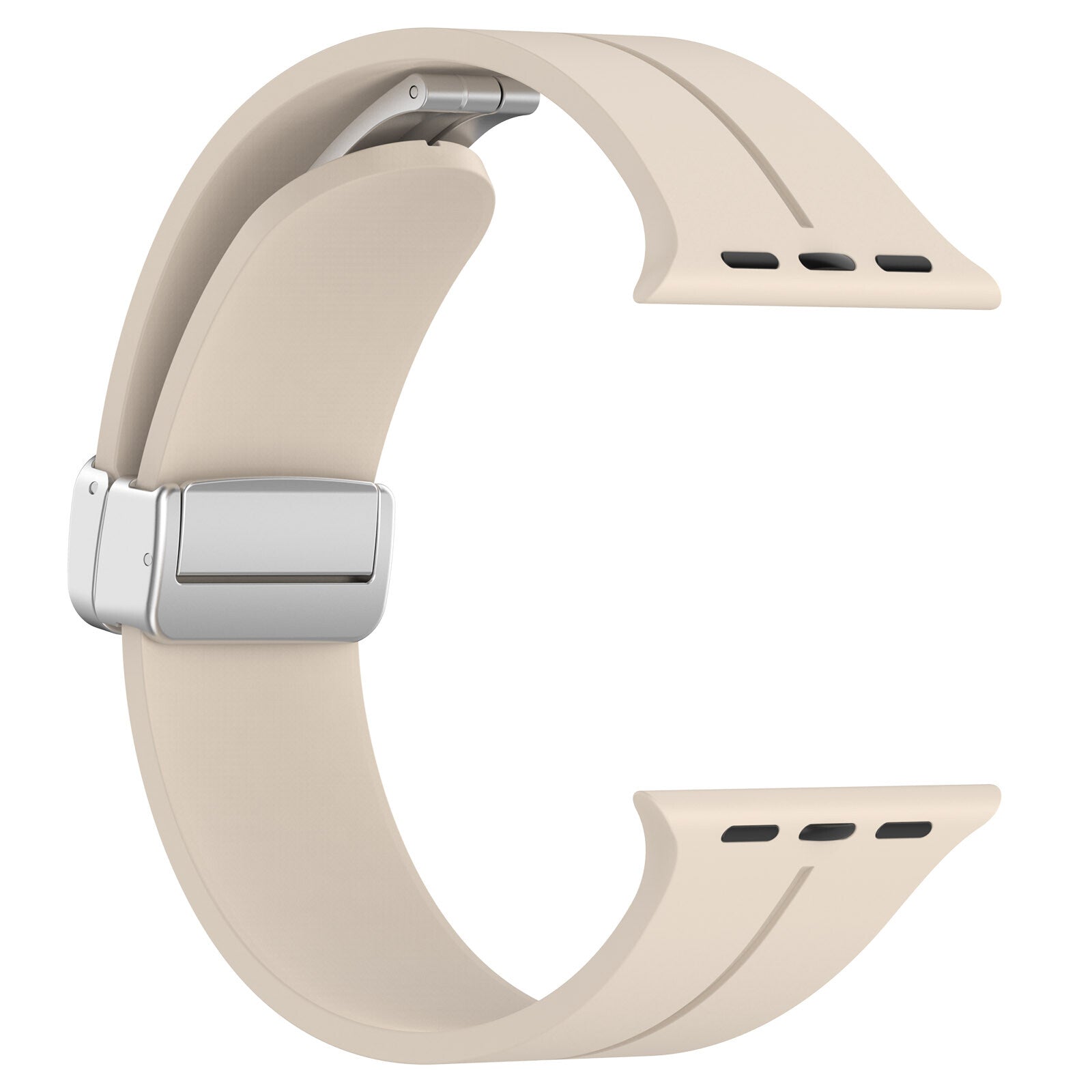 Rubber strap for Apple Watch Steel 38/40/41mm Beige