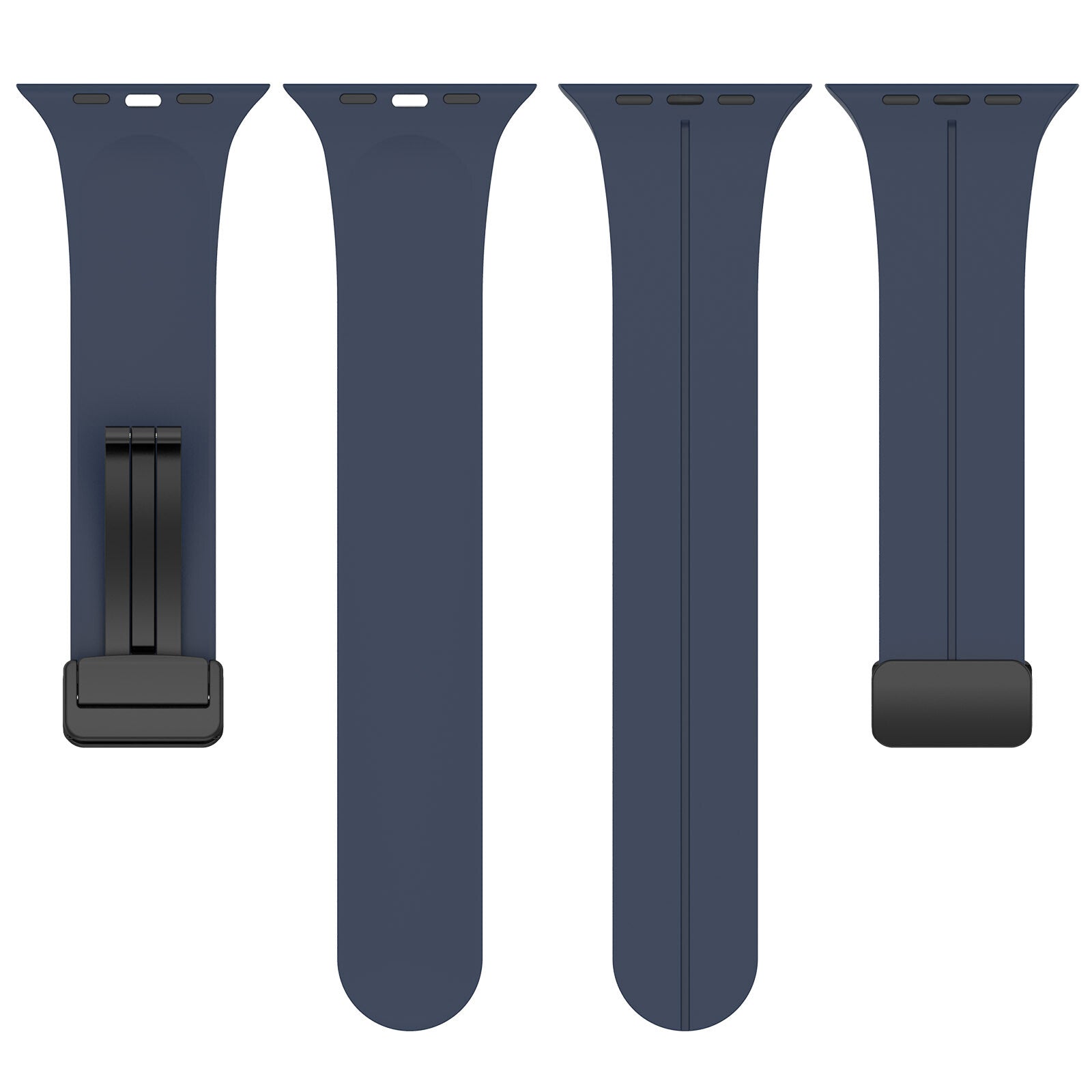 Rubber strap for Apple Watch Black 38/40/41mm Dark blue