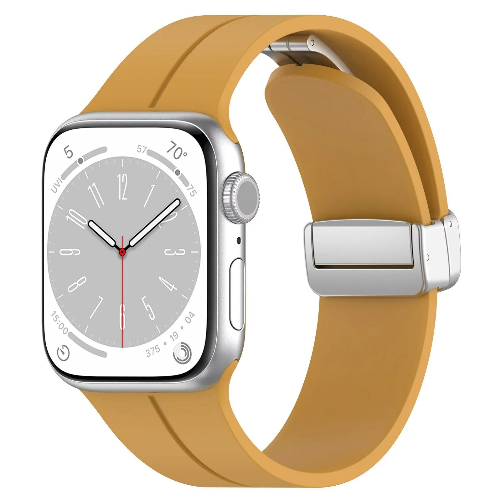 Rubber strap for Apple Watch Steel 38/40/41mm Dark yellow