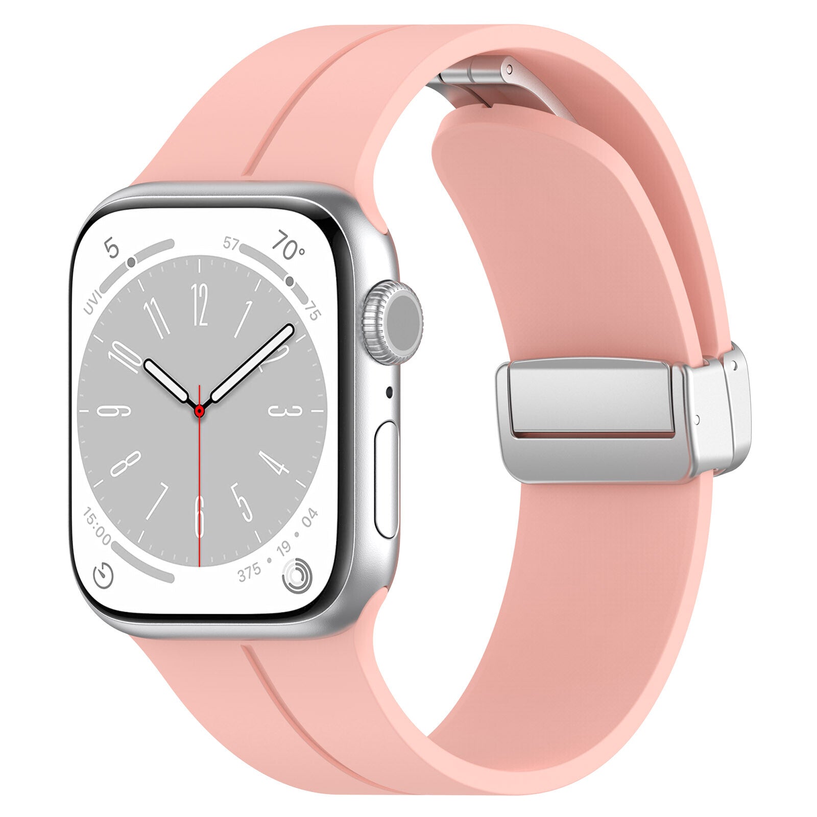 Rubber strap for Apple Watch Steel 38/40/41mm Pink