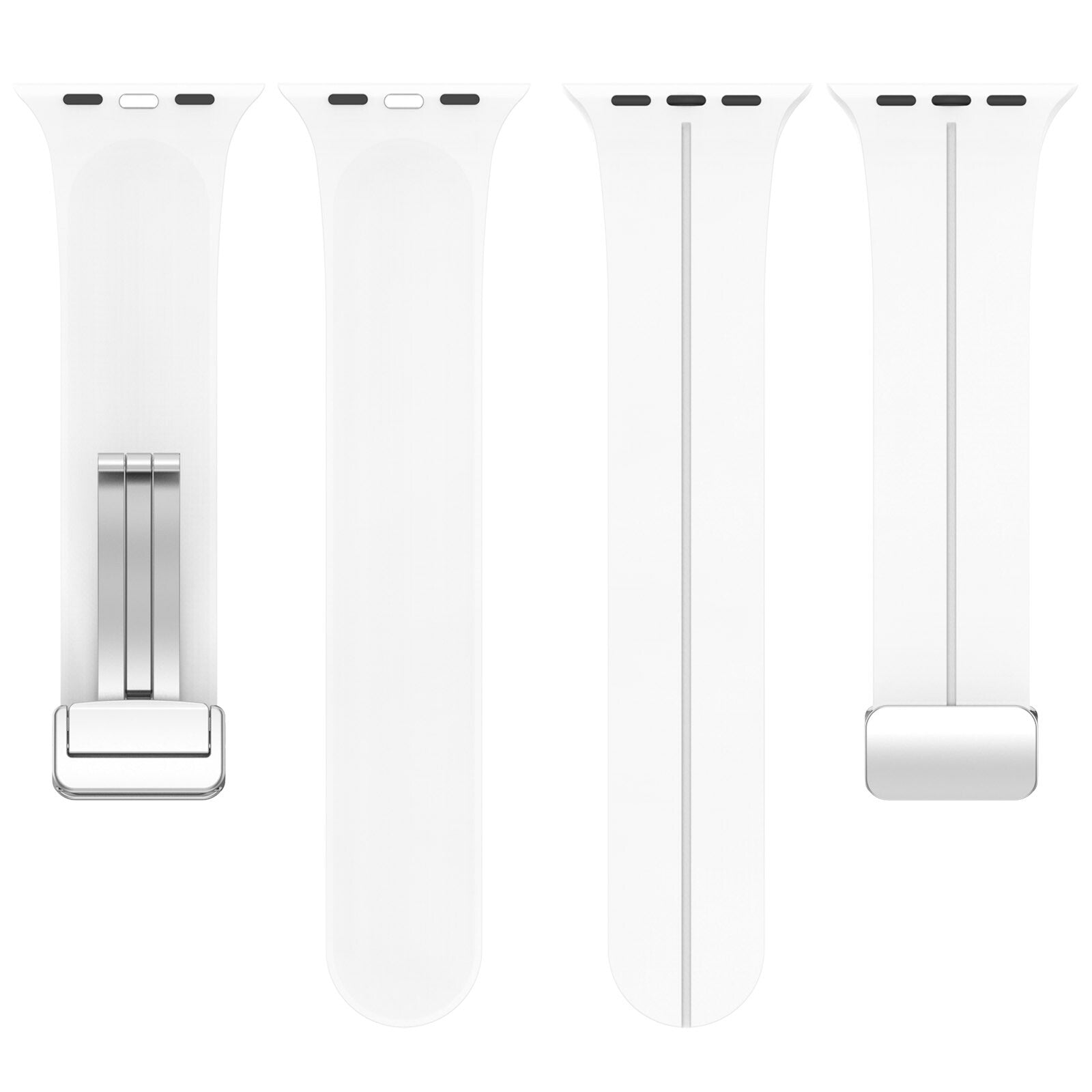 Rubber strap for Apple Watch Steel 42/44/49mm White