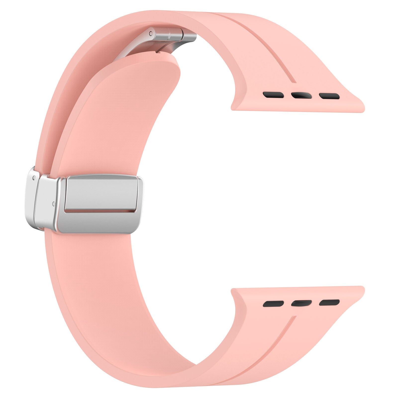 Rubber strap for Apple Watch Steel 42/44/49mm Pink